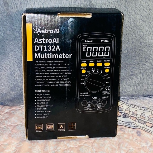 AstrAl Digital Multimeter TRMS 4000 Counts DT132A - Picture 6 of 8